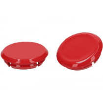 Pair Of Covers For Mirror Hole Moto Nostra, Rosso Coraggioso (894)