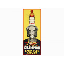 Sticker 100 X 40mm „champion Spark Plug Service“