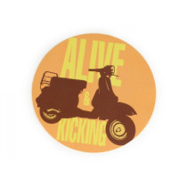 Sticker Ø 95mm „ Alive And Kicking”