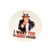 Sticker Ø 95mm „ I Want You To Scoot Around”