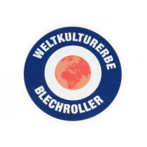 Sticker Ø 95mm „ Weltkulturerbe Blechroller“