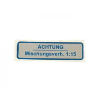 Sticker For Fuel Tank Cap Oem Quality  Blue