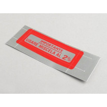Sticker For Fuel Tank Cap Oem Quality  Red