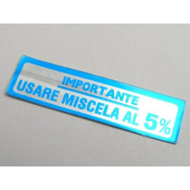 Sticker For Fuel Tank Cap Oem Quality  Blue