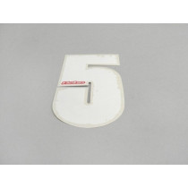 Sticker -HEBO Startnummer 140x84mm- wit - 5