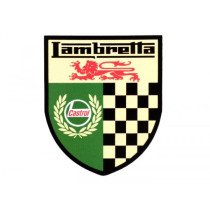 Sticker lambretta Castrol Lambretta Checkered 55x45mm