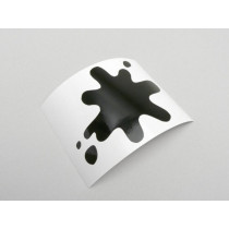 Sticker Lambretta Ink Spot  Shiny Black