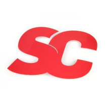 Sticker Sc Scootercenter  53x80mm  Rot
