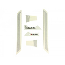 Sticker Set Piaggio "sprint", Silver
