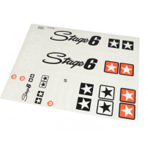 Sticker Set Stage 6 420x594mm For Dark Background  White
