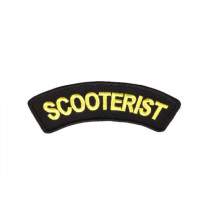 Patch Scooterist Black  100x35mm