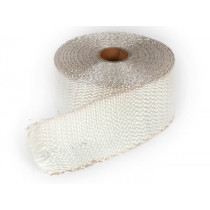 Exhaust Insulating Wrap Silent Sport, White 10m X 50mm