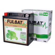 Battery (gel), Maintenancefree Fulbat Ftx16, 12v, 14ah, 150x87x161mm