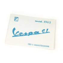 Owner's Manual Vespa Vespa Gl (1963)