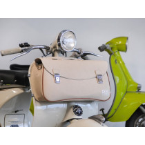 Leg Shield Bag, Leather, Outside, Beige M&r, Made In Italy
