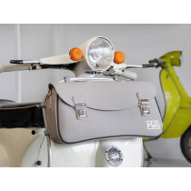 Leg Shield Bag, Leather, Outside, Grey M&r, Made In Italy