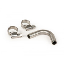 Fuel Hose Elbow 55° Inclined BGM Pro  Stainless Steel