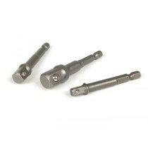 Bit Holder 1/4", 3/8", 1/2" Oem Quality 3 Pcs