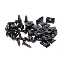 Plate Nut Set -101 OCTANE- With Screws M5x15 - Pack Of 20