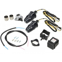 Conversion Kit For Handlebar Indicators Moto Nostra, Led, Emarked, 12 Volt  Black
