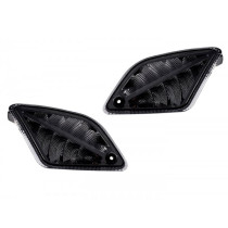 Pair Of Rear Indicators Moto Nostra 2k22 (2019-2022) Dynamic Led Sequential Light, With Position Light (emark) Vespa Gts 125300 Hpe (2019-2022)  Smoked