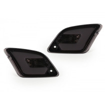 Pair Of Rear Indicators Power 1 Led (-2014) With Position Light (emark)  Smoked
