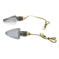 Indicator Set Led 101 Octane Mini Short  Carbon Look