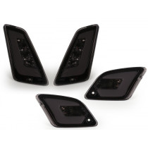 Indicator Set Front + Rear Power 1 Led (-2014) Front With Day Time Running Light And Rear With Position Light (emark)  Smoked