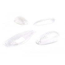 Knipperlichtglazen oem Kwaliteit Set van 4 stuks Piaggio Nrg Mc2  Weiss