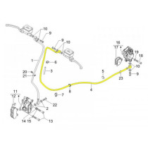 Remleiding achter piaggio (Vespa Modern)