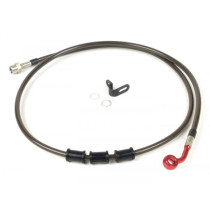 Remleiding achter voor Originele BremsTang spiegler Leitung: RVS (carbon), Fitting: Aluminium (rood)