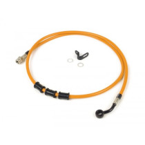 Remleiding achter voor Originele BremsTang spiegler Leitung: RVS (orange), Fitting: Aluminium (zwart)