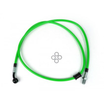 Remleiding voorkant voor BremsTang Brembo P4 30/34 spiegler Leitung: RVS (groen), Fitting: Aluminium (zwart)