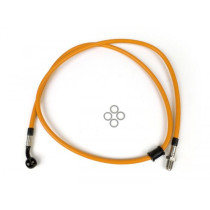 Remleiding voorkant voor BremsTang Brembo P4 30/34 spiegler Leitung: RVS (orange), Fitting: Aluminium (zwart)