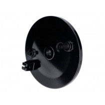 Rear Brake Cover W/ Stop Light Switch Hole, Black 101 Octane