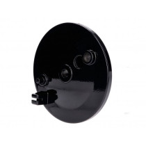 Rear Brake Cover W/o Stop Light Switch Hole, Black 101 Octane