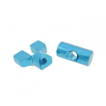 Brake Cable Adjuster Set 101 Octanem6 Thread Aluminum Blue  Universal