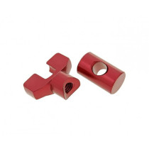 Brake Cable Adjuster Set 101 Octanem6 Thread Aluminum Red  Universal