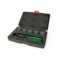 Interchangeable Ratchet Crimping Pliers Tool Kit Toptul Incl. 5 Adjustable Jaws