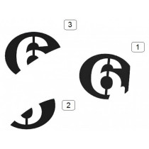 Sticker Set Vespa "6" Sei Giorni 2019