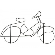 Wire Frame Vespa Oldie, Made In Germany, Approx. 126x76cm