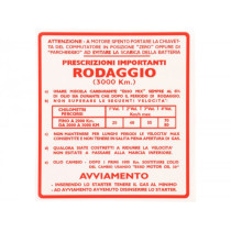 Running In Sticker Oem Quality  Red