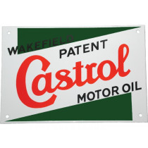 Enamelled Badge Castrol, Classic 225mm X180mm