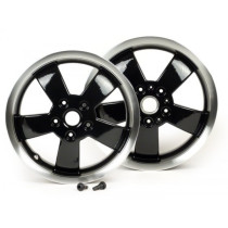 Pair Of Wheel Rims Piaggio 2017 Super   Black