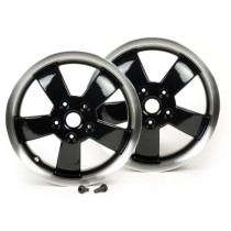 Pair Of Wheel Rims Piaggio 2017 Super   Black