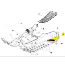 Foot Peg Piaggio  Lhs
