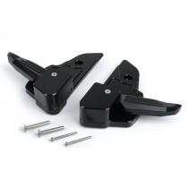 Pair Of Foot Pegs Moto Nostra, Cnc, Black Shiny