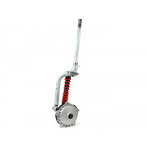 Fork With Disc Brake And Shock Absorber (complete) Oem Lml Classic Grimeca Style Ø20mm Axle  Silvergrey
