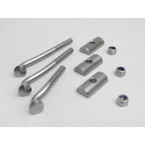 Glove Box Mounting Set Lambretta  Stainless Steel