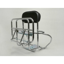 Rear Rack, Fold Down + Backrest + Spare Wheel Holder Ams Cuppini Vespa Largeframe